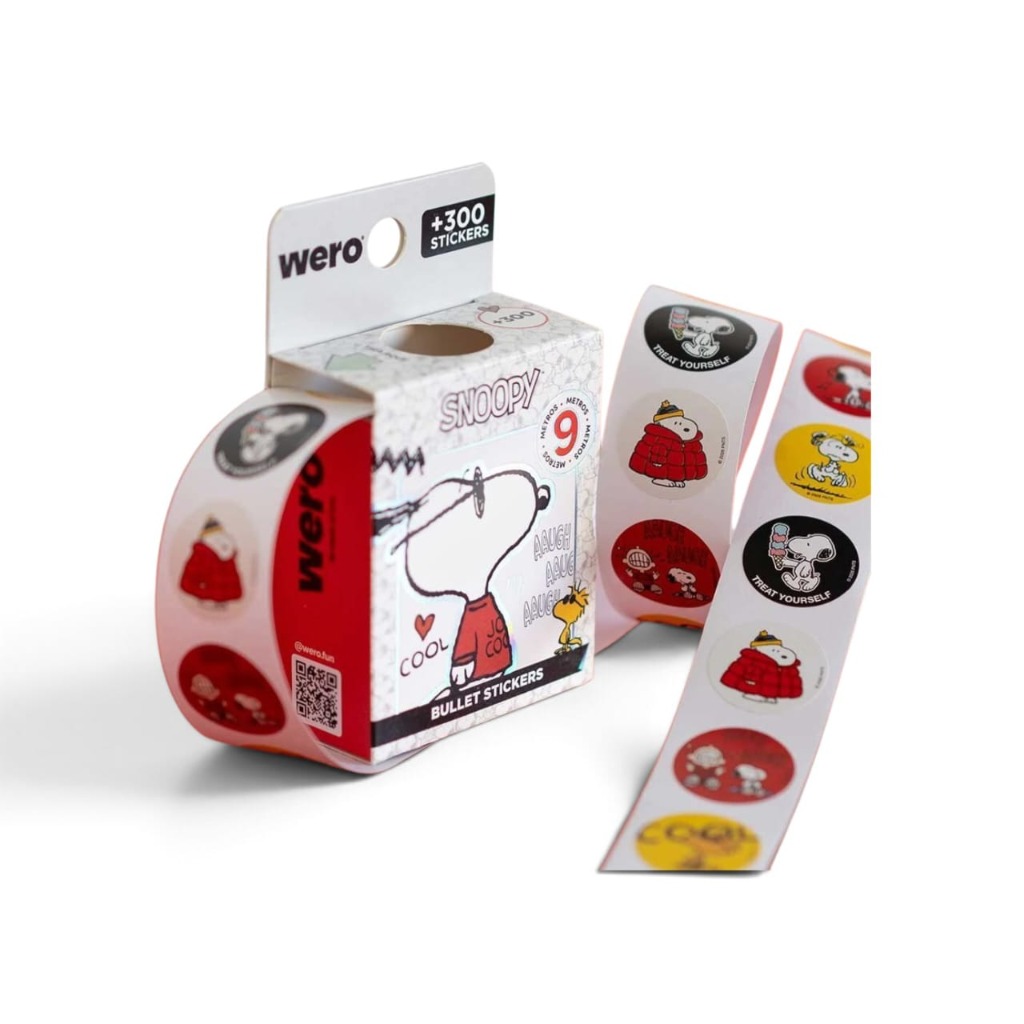 STICKER BULLET ROLL x300u. SNOOPY